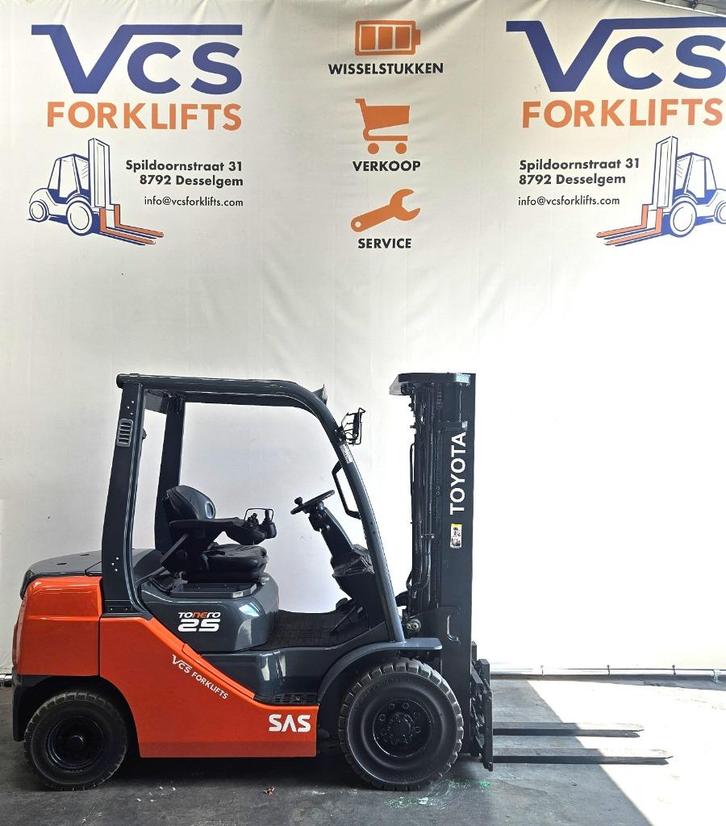Toyota heftruck 2.5 ton in nieuwstaat, Zakelijke goederen, Machines en Bouw | Heftrucks en Intern transport, Heftruck, Diesel