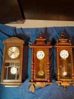 3 wandklokken met sleutel,, Huis en Inrichting, Woonaccessoires | Klokken, Ophalen, Gebruikt, Analoog, Wandklok