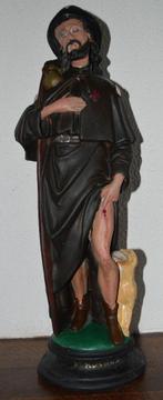 Sint Rochus 44 cm, Antiek en Kunst, Antiek | Religieuze voorwerpen, Ophalen of Verzenden