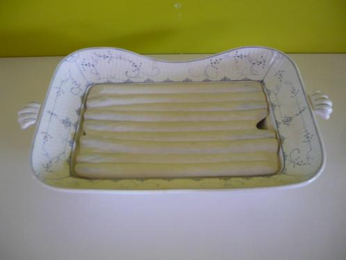Vintage oude aspergeschotel / schaal Villeroy & Boch Copenha, Antiek en Kunst, Curiosa en Brocante, Ophalen of Verzenden