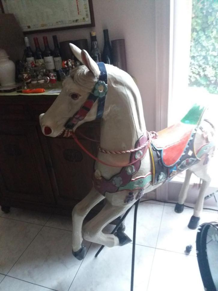 cheval de carrousel original, Antiquités & Art, Curiosités & Brocante, Enlèvement