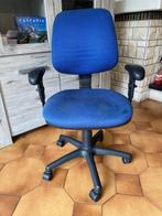 mooie bureau stoel blauw Italiaans design, Huis en Inrichting, Ophalen, Gebruikt, Blauw, Bureaustoel