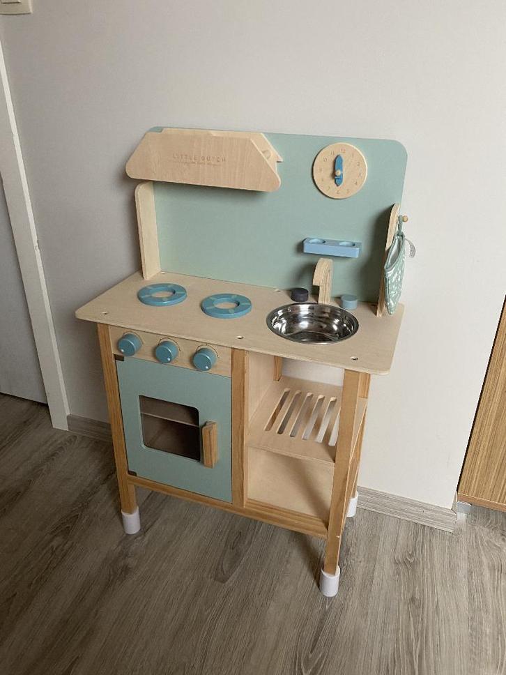 Houten speelkeuken (Little dutch), Enfants & Bébés, Jouets | Jouer aux cuisines, Comme neuf, Jouer à la cuisine, Bois, Enlèvement