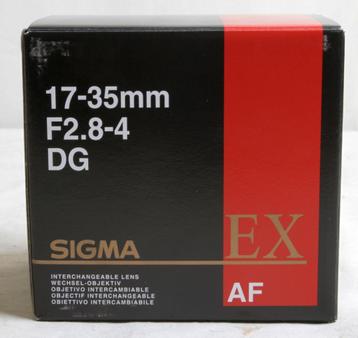 Sigma Lens 17-35 F/2,8-4 EX DG AF voor Canon beschikbaar voor biedingen