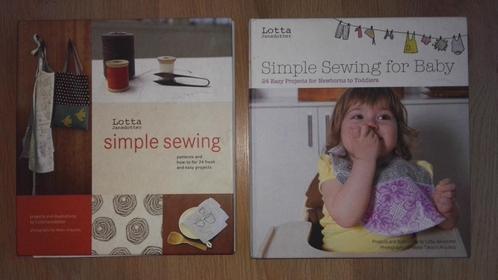 Lotta Jansdotter Simple sewing - 2 boeken naaien naaiwerk, Hobby en Vrije tijd, Naaien en Fournituren, Ophalen of Verzenden