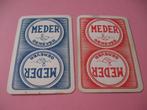 2 losse oude speelkaarten Meder genever (127), Collections, Cartes à jouer, Jokers & Jeux des sept familles, Carte(s) à jouer