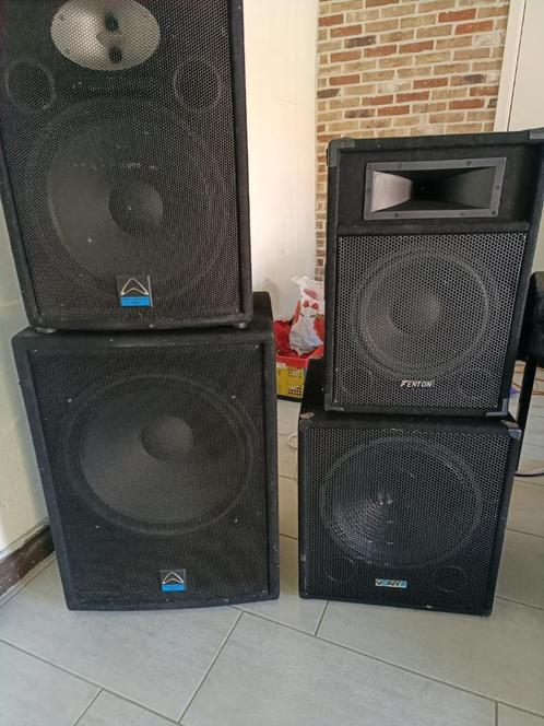 een volledige geluids- en lichtinstallatie, Muziek en Instrumenten, Versterkers | Keyboard, Monitor en PA, Gebruikt, Ophalen