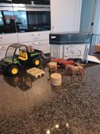 Tracteur John Deere avec remorque pour chevaux, Enfants & Bébés, Jouets | Figurines, Comme neuf, Enlèvement