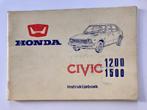 Instructieboekje Honda Civic 1200 1500, Auto diversen, Handleidingen en Instructieboekjes, Ophalen of Verzenden