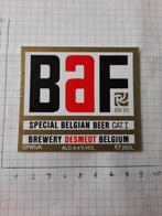 Bieretiket Baf, Verzamelen, Biermerken, Ophalen of Verzenden, Nieuw