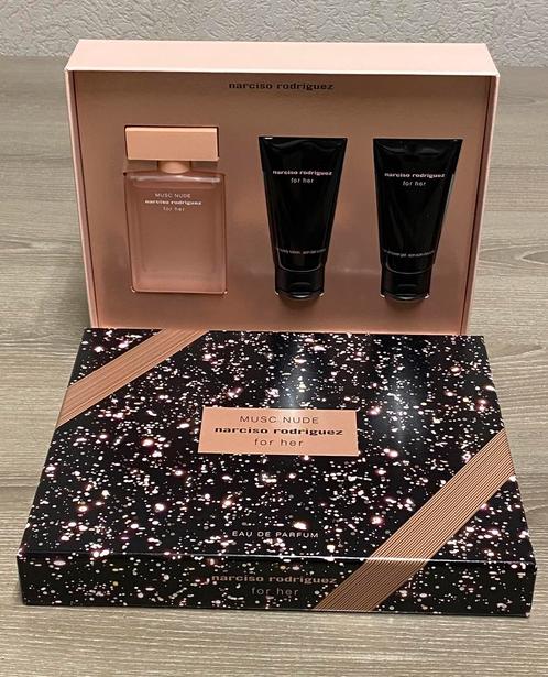 Musc Nude Narciso Rodriguez NIEUWE parfumset, prijs: 60€, Handtassen en Accessoires, Uiterlijk | Parfum, Nieuw, Ophalen of Verzenden