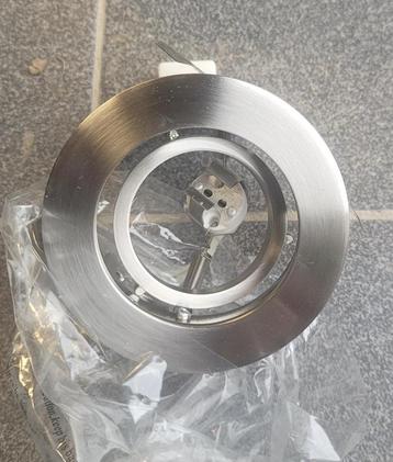 inbouwspot nieuw met GU5 socket geborsteld nikkel satin beschikbaar voor biedingen