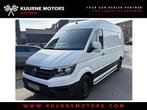 Volkswagen Crafter L3-H3 3-Zit Uitbekleed/Cam/Airco/Bt *1j g, Auto's, Bestelwagens en Lichte vracht, 4 deurs, Stof, Zwart, 4 cilinders