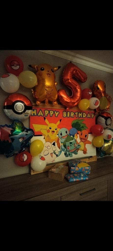 Pokemon verjaardagsfeestje - versiering, Hobby en Vrije tijd, Feestartikelen, Gebruikt, Versiering, Ophalen
