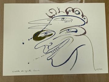 Zeefdruk van Walter De Rycke - "Het Gesprek" - 2001 beschikbaar voor biedingen