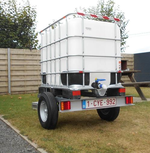Watertrailer aanhangwagen ibc regenton, Dieren en Toebehoren, Dierenvoeding, Ophalen