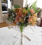 Vase avec bouquet de fleurs, Glas, Ophalen of Verzenden, Zo goed als nieuw