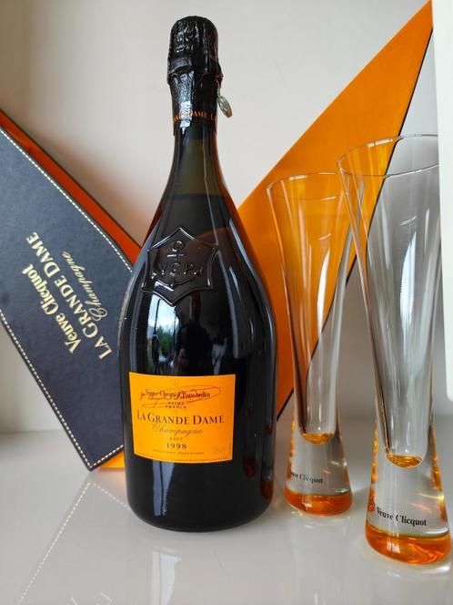 Veuve Clicquot La Grande Dame 1998, Ponsardin, Brut, 75cl, Verzamelen, Wijnen, Nieuw, Champagne, Frankrijk, Vol, Ophalen of Verzenden