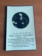 Rouwkaart E. Vallaey  Oostnieuwkerke 1867+Lichtervelde 1944, Verzamelen, Bidprentjes en Rouwkaarten, Verzenden, Rouwkaart