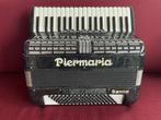 Z.g.a.n. Piermaria accordeon . 96 bas .Super  Musette, Muziek en Instrumenten, Accordeons, Zo goed als nieuw, 96-bas, Met riemen