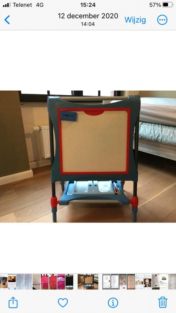 Smoby magnetisch- en krijtbord, Kinderen en Baby's, Speelgoed | Educatief en Creatief, Zo goed als nieuw, Ophalen