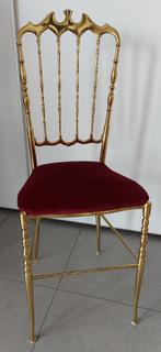 chiavari stoel in messing van Giuseppe Geatano, Antiek en Kunst, Antiek | Meubels | Stoelen en Sofa's, Ophalen