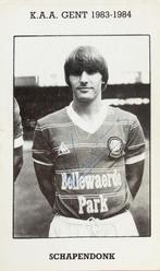 Spelerskaart Cees Schapendonk - AA Gent - seizoen 1983/1984, Verzamelen, Sportartikelen en Voetbal, Verzenden, Gebruikt, Spelerskaart