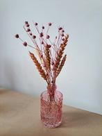 20 roze vaasjes met droogbloemen, Enlèvement, Comme neuf