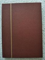 album de timbres marron croco 16 pages blanches, Album de collection, Enlèvement ou Envoi