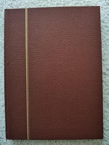 album de timbres marron croco 16 pages blanches