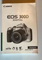 Mode d’emploi du Canon EOS 300D, Audio, Tv en Foto, Fotocamera's Digitaal, Ophalen of Verzenden, Gebruikt, Canon