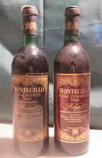 2x Spaanse Rioja Montecillo - Monty 1981 / Cumbrero 1988, Verzamelen, Spanje, Ophalen of Verzenden, Zo goed als nieuw, Rode wijn