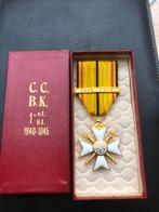 Croix civique WW2 1940-45 + coffret rare, Enlèvement ou Envoi