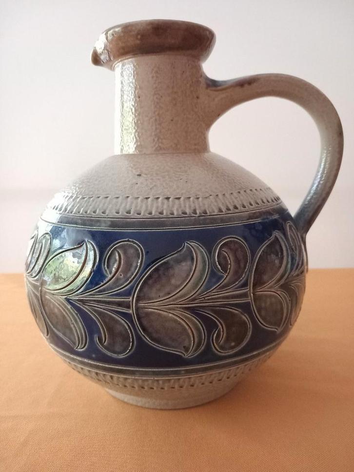 Duitse vaas van keramiek en steengoed met zoutglazuur, Antiek en Kunst, Antiek | Keramiek en Aardewerk, Ophalen of Verzenden