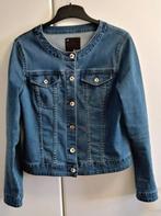 Blauw jeansvestje zonder kraag, maat 42, Kleding | Dames, Spijkerbroeken en Jeans, Ophalen of Verzenden, Zo goed als nieuw, Blauw