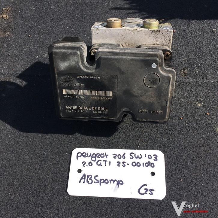 Peugeot 206 gti 2.0 16v Sw 2003 2500180  ABS Pomp, Autos : Pièces & Accessoires, Freins & Transmission, Utilisé, Enlèvement ou Envoi