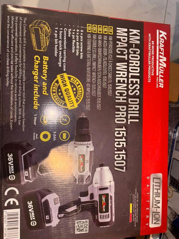 Klopboormachine en -schroevendraaier, Doe-het-zelf en Bouw, Gereedschapskisten