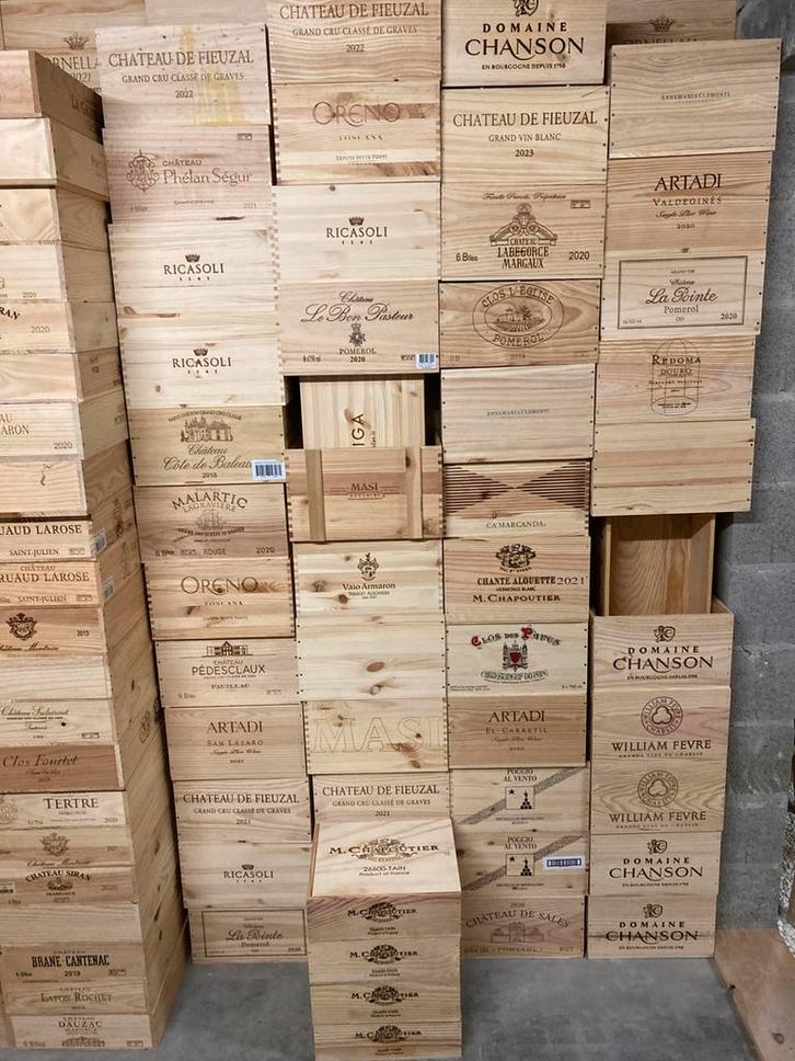 Lege wijnkisten, Collections, Vins, Comme neuf, Enlèvement