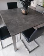 Keukentafel, Huis en Inrichting, Tafels | Eettafels, Ophalen, Gebruikt, Vierkant