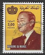 Marokko 1983 - Yvert 939 - Koning Hassan II - 3 d. (ST), Timbres & Monnaies, Timbres | Afrique, Maroc, Affranchi, Envoi