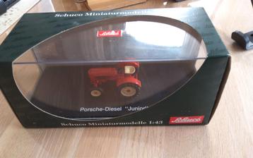 SCHÜCO Modeltraktor Porsche-Diesel Junior rood 1:43 OVP beschikbaar voor biedingen