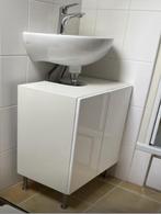 Meuble de salle de bain avec vasque porcelaine et robinet, Ophalen, Zo goed als nieuw