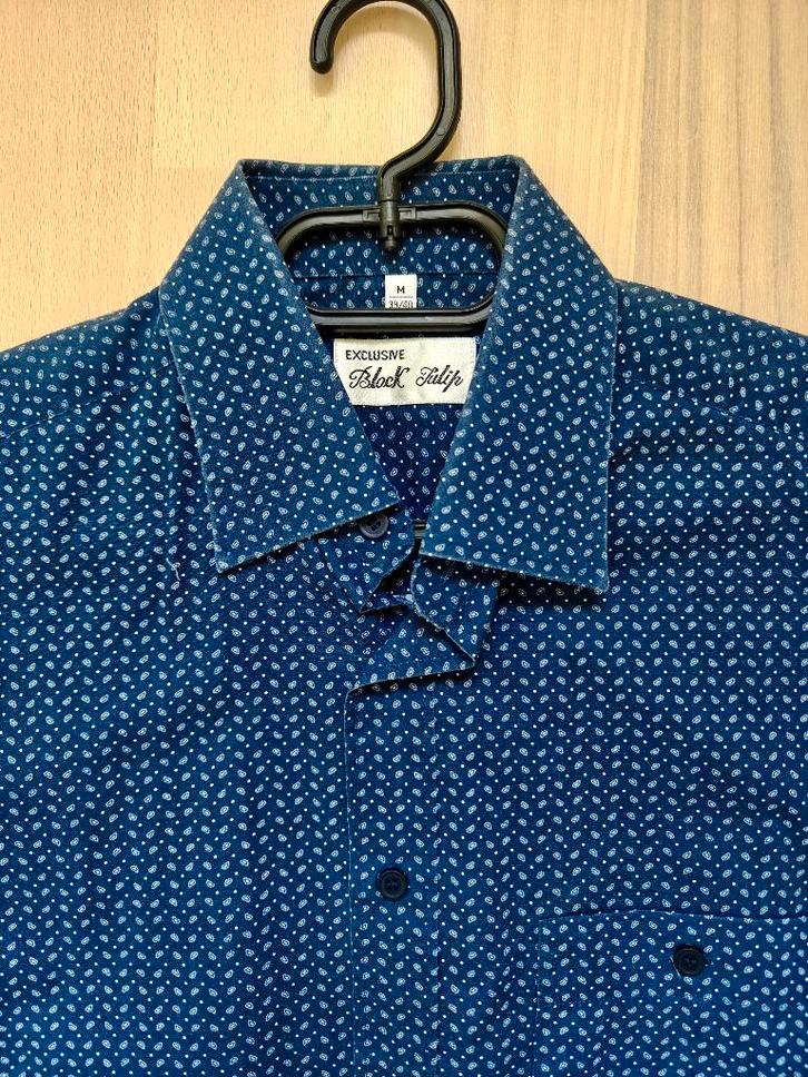 Black Tulip Overhemden 2 Stuks M 39/40, Kleding | Heren, Overhemden, Nieuw, Halswijdte 39/40 (M), Blauw, Ophalen