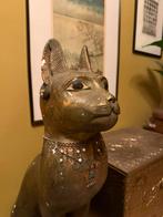 Groot beeld kat Egyptische god Bastet 80cm, Antiek en Kunst, Ophalen