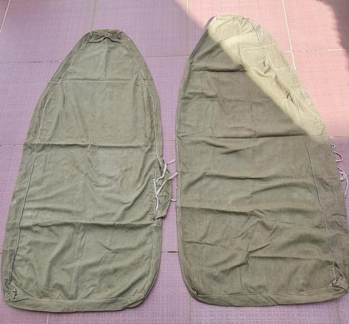 2 housses de sac de couchage de survie militaire vintage Spe, Collections, Objets militaires | Général, Armée de terre, Enlèvement ou Envoi