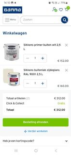 Sikkens primer + verf lak BUITEN 100€/st of 150€/2 stuks, Doe-het-zelf en Bouw, Verf, Beits en Lak, 5 tot 10 liter, Ophalen, Nieuw