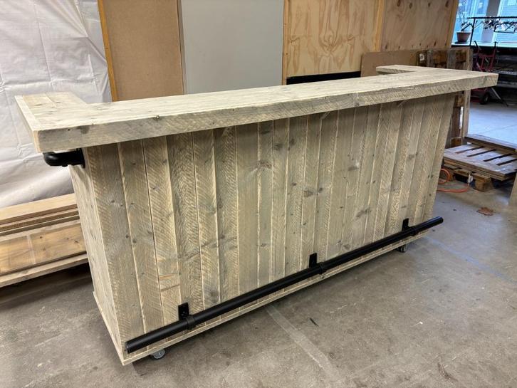 Unieke toog, buitenbar van steigerhout of douglas maatwerk, Tuin en Terras, Overige Tuin en Terras, Nieuw, Ophalen