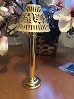 goudkleurige kandelaar, Enlèvement ou Envoi, Comme neuf, Chandelier, 25 à 50 cm