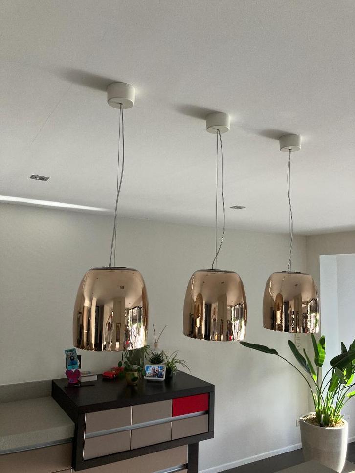 Hanglampen, Huis en Inrichting, Lampen | Hanglampen, Gebruikt, Glas, Ophalen