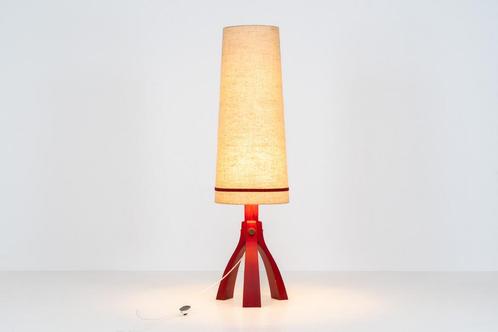 Vintage Space age vloerlamp  (Duitsland, jaren 1970)., Huis en Inrichting, Lampen | Vloerlampen, Zo goed als nieuw, Hout, Ophalen